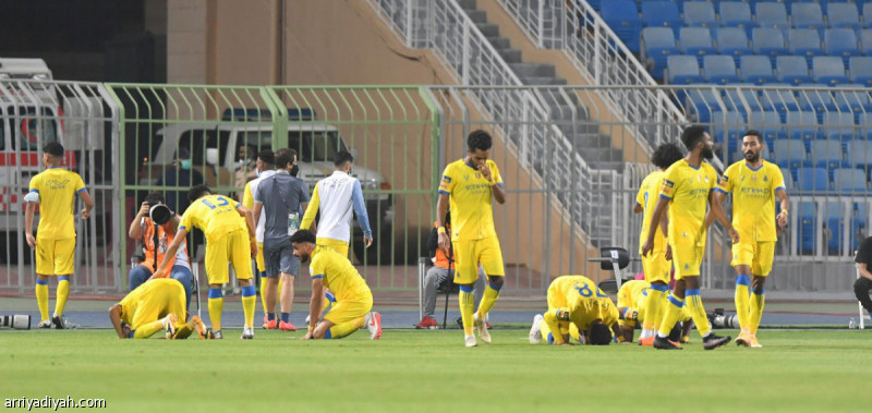 حقق فريق النصر انتصاره الأول في دوري كأس محمد بن سلمان للمحترفين، في الجولة الرابعة بعد أن كسب ضيفه القادسية بهدفين دون مقابل، السبت، حيث يعد الفائز رقم 14 بين أندية الدوري، إذ لم يتبقى سوى فريقي العين وضمك من دون انتصارات.