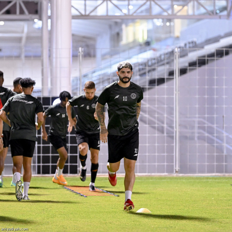 Miteb Al-Harbi prepares for upcoming match with special exercises