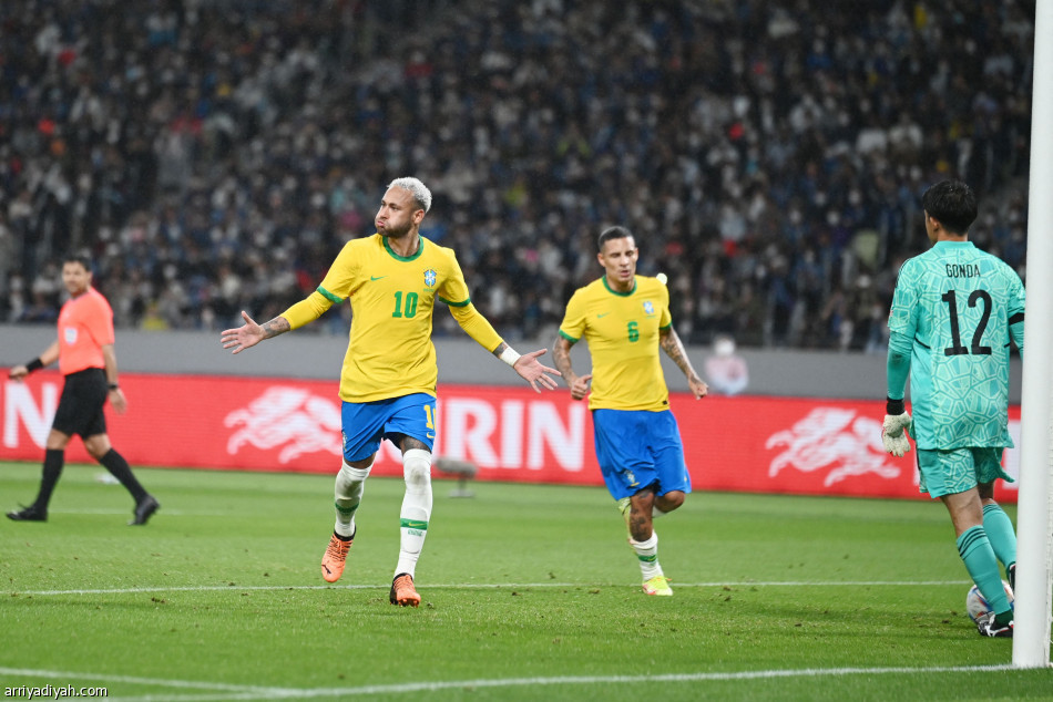 البرازيل تكسب اليابان بهدف نيمار