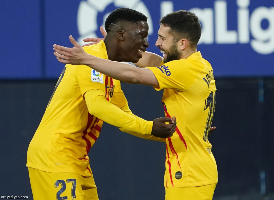 برشلونة ينفرد بوصافة الدوري الإسباني