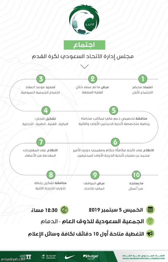 غدا.. «اتحاد القدم» يعقد اجتماعه الدوري الثاني