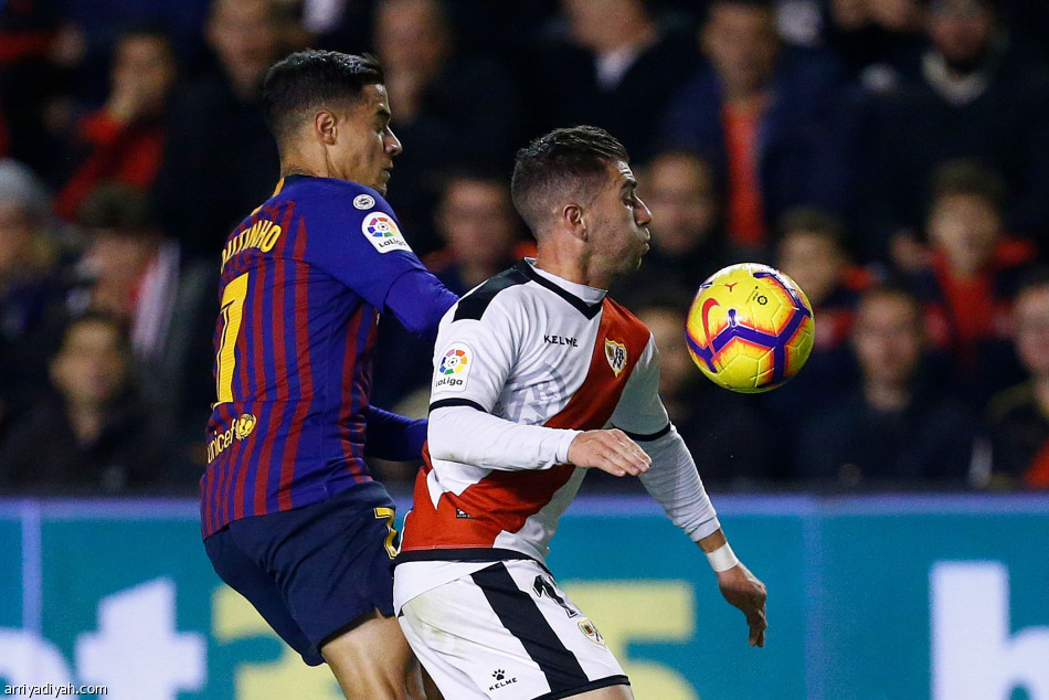 برشلونة يقلبها على رايو فايكانو ويعزز صدارته