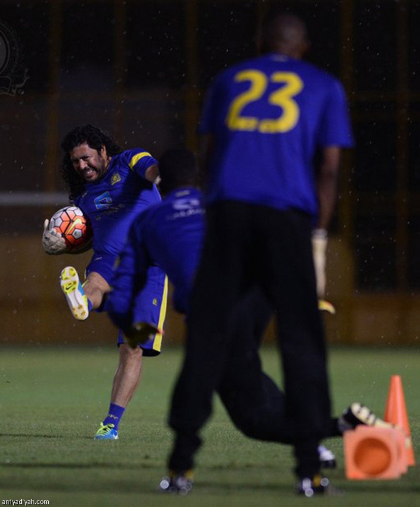 الامطار تلغي تدريب النصر ومايغا يغادر الى فرنسا