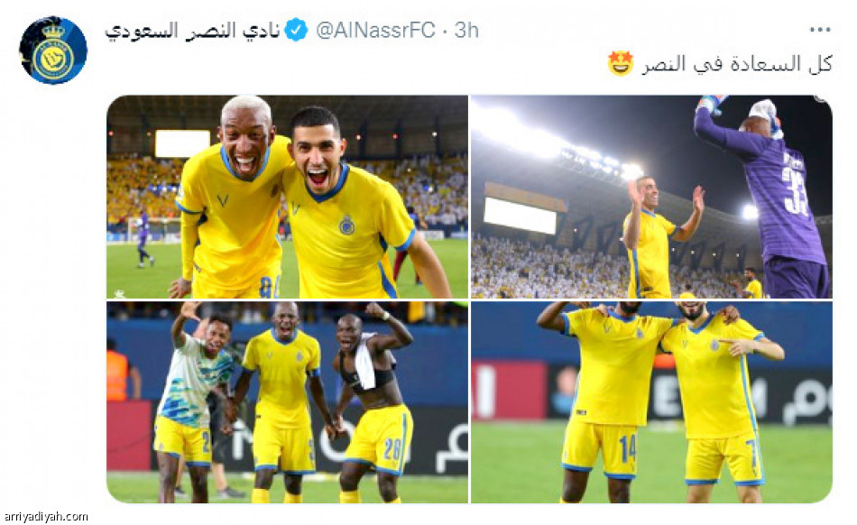 النصر والهلال..
 1.2 مليون تغريدة