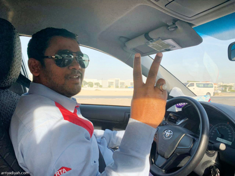 صورة التقطت أمس للبورمي محبوب علم سائق التاكسي (الرياضية)