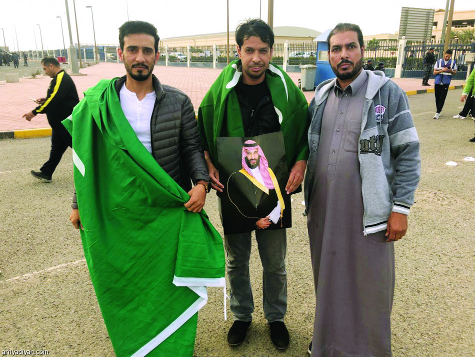 مشجعون كويتيون مع المنتخبين