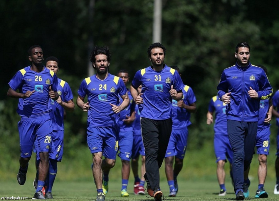 النصر يواصل تدريباته ويواجه أوليكساندريا الأوكراني الثلاثاء