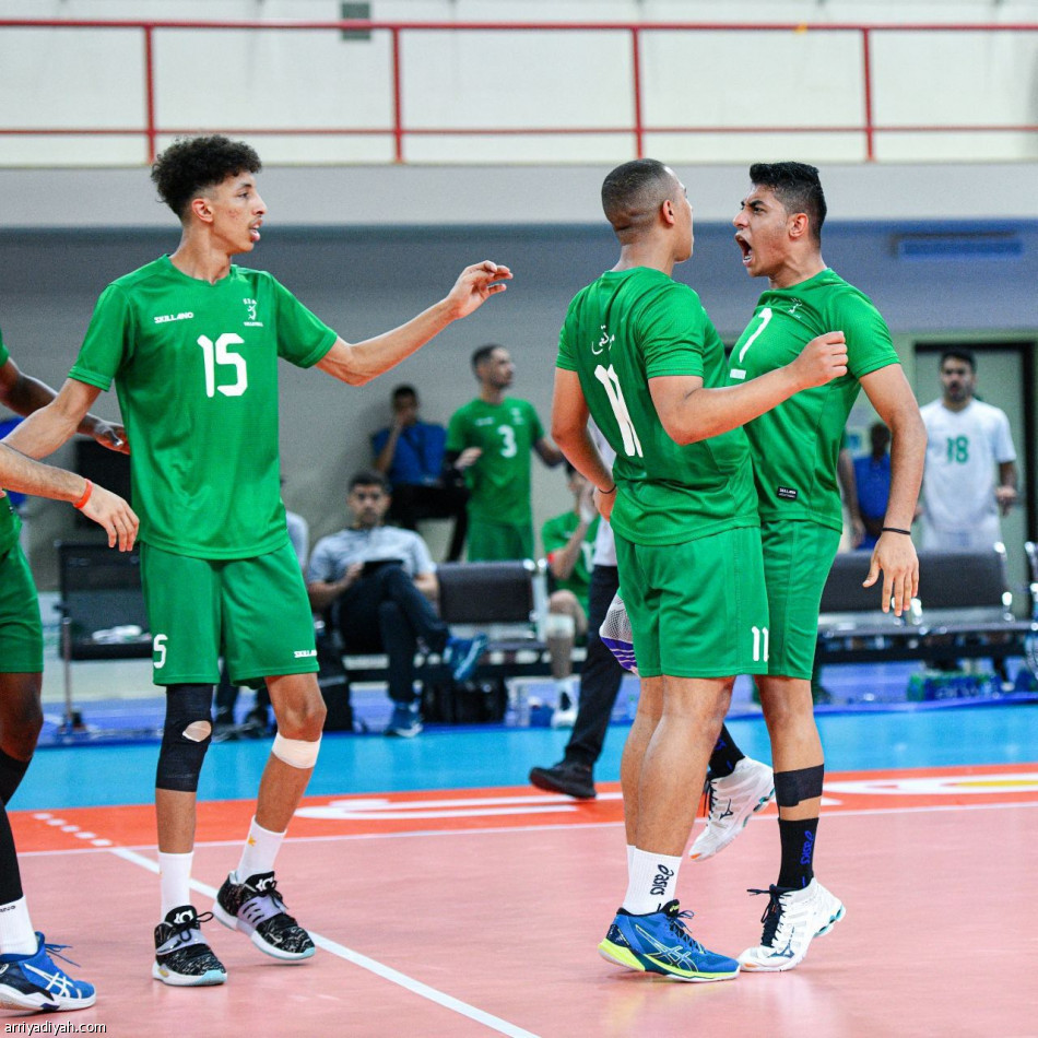 غرب آسيا.. أخضر الطائرة ينفرد بالصدارة