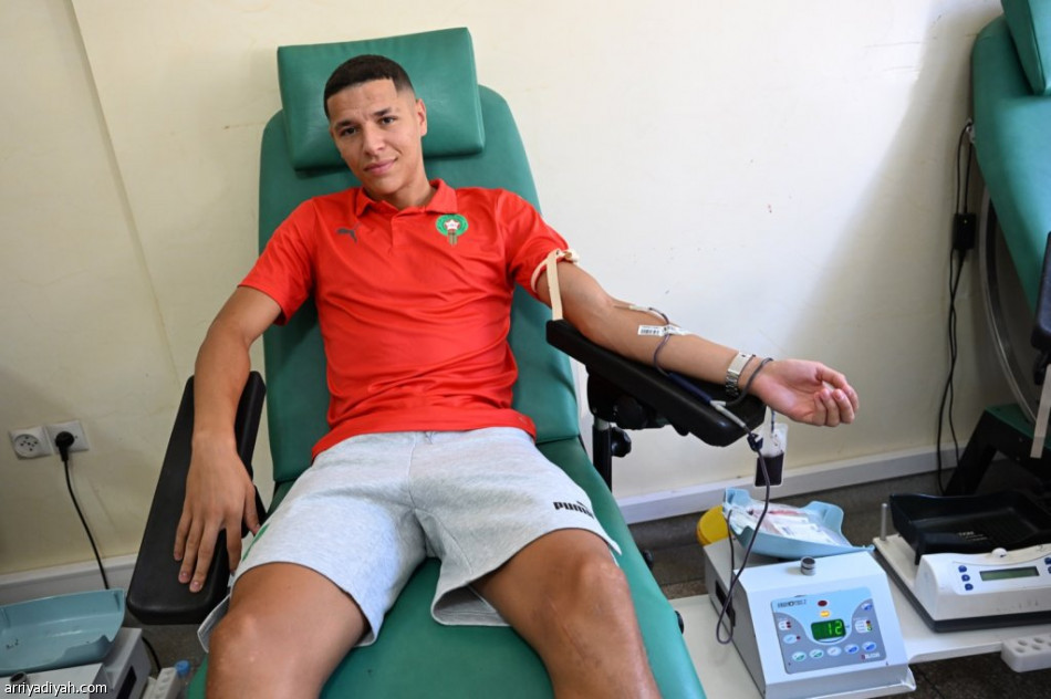بعد الزلزال.. لاعبو المغرب يتبرعون بالدم
