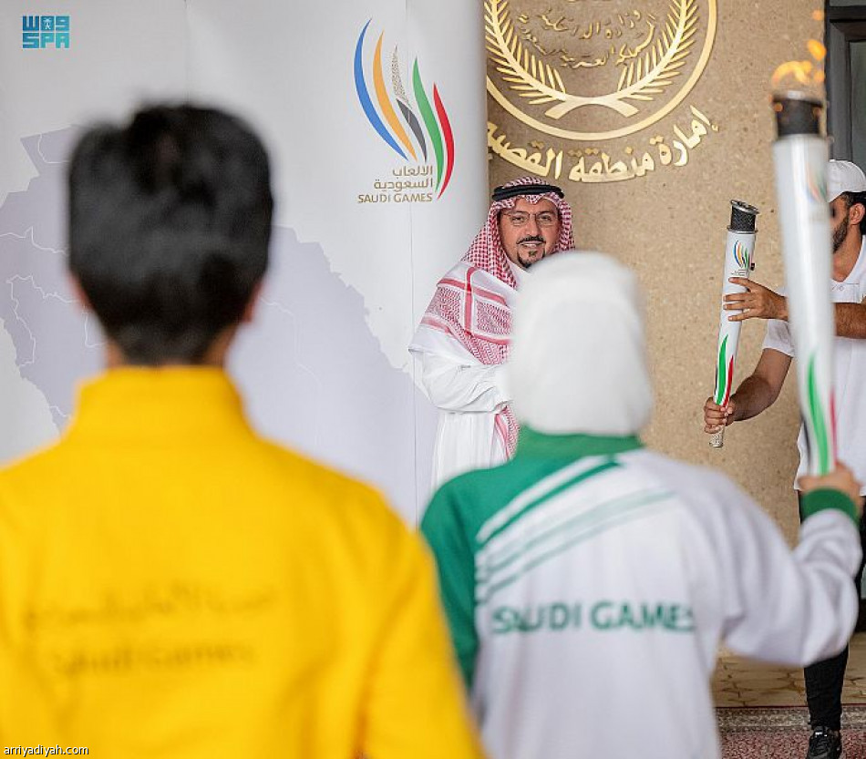 أمير القصيم يتسلّم شعلة الألعاب السعودية