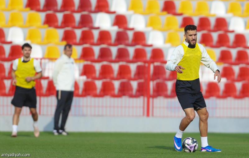 لقطة من تدريبات نادي ضمك