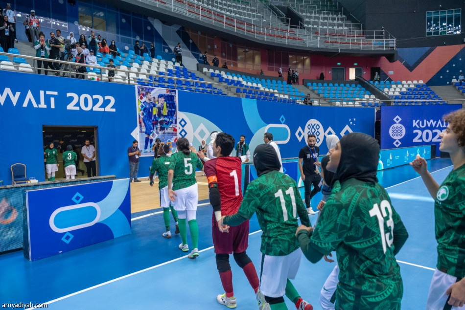 سيدات أخضر الصالات يحصدن  برونزية «الخليجية»