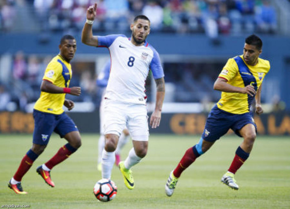 أمريكا تتأهل إلى دور نصف النهائي لكوبا أمريكا 2016 على حساب الإكوادور