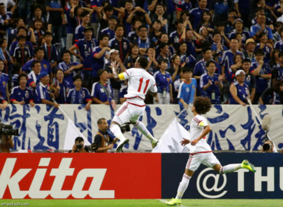 ثنائية خليل تقود الامارات للفوز في اليابان بتصفيات كأس العالم